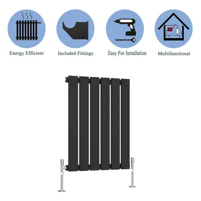 (Black, 600*408mm ?single)) Flat Panel Column Radiator