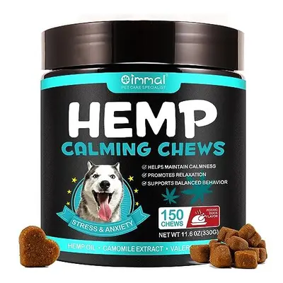 Calming Treats For Dogs, Count Hemp Calming Chews for Dogs - Reduce Stress Relief, Separation, B