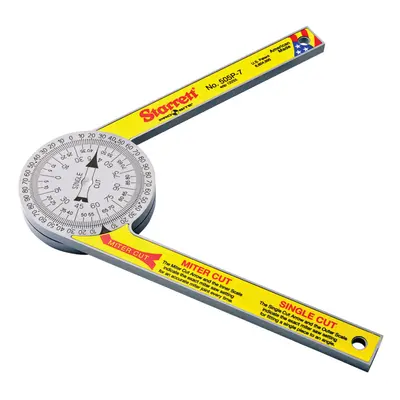 Starrett Plastic Mitre Protractor - 175mm (505P-7)