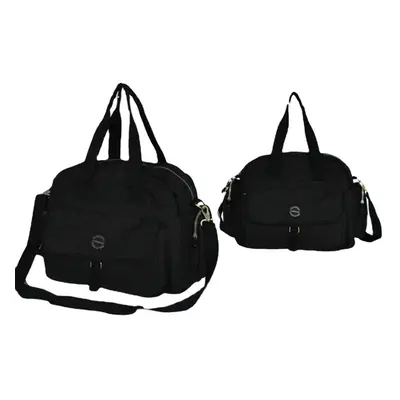 (Black) Waterproof Large Capacity Tote Shoulder Bag Handbag for Travel Outdoor Activities