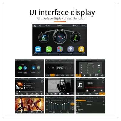 Universal 7Inch Car Radio Multimedia Video Player Portable Bluetooth Wireless CarPlay Android To