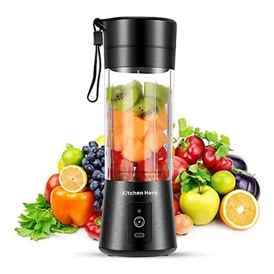 Kitchen Hero 13oz Personal Blender for Shakes & Smoothie Maker | 2000mAh Portable Smoothie Trave