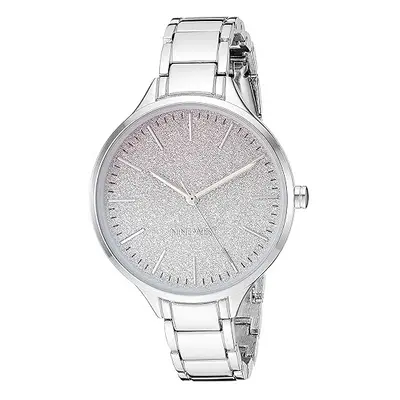 Nine West Women's Silver-Tone Bracelet Watch NW/2337OMSV