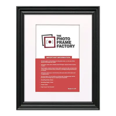 (Black Frame White Mount, 60x80CM Pic (70x90CM Frame)) Picture Frames Swept Style Photo Frames P