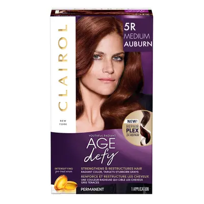 Clairol Age Defy Permanent Hair Color 5R Medium Auburn Count