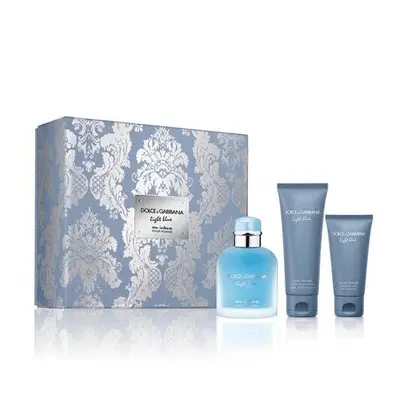 Dolce & Gabbana Light Blue Eau Intense Pcs Set For Men: 3.3 Eau De Parfum Spray + 2.5 After Shav