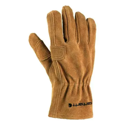 Carhartt Men's Leather Fencer Work Glove Brown Small Pack of