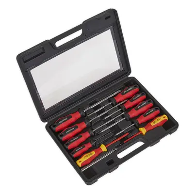 11 PACK Premium S2 Steel Soft Grip Screwdriver Set - Slotted Phillips POZI & VDE