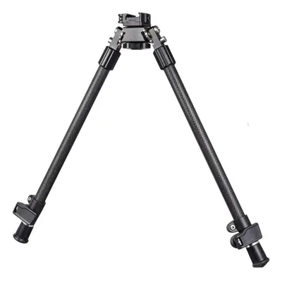 (black) Tactical Long Range Carbon Fiber Rifle Bipod With Built-in Spike Qd Mount For Picatinny 