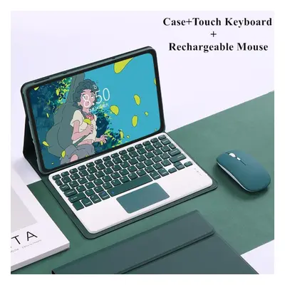 (dark green, xiaomi pad 6/6 pro) Bluetooth Keyboard Leather Case For Xiaomi Pad 6 Pro Redmi Pad 