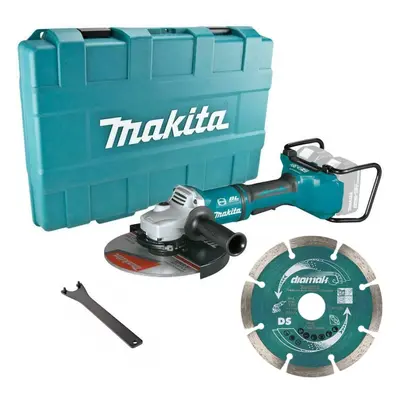 Makita DGA900Z 18v 36v Cordless Brushless 230mm 9" Angle Grinder + Diamond Blade