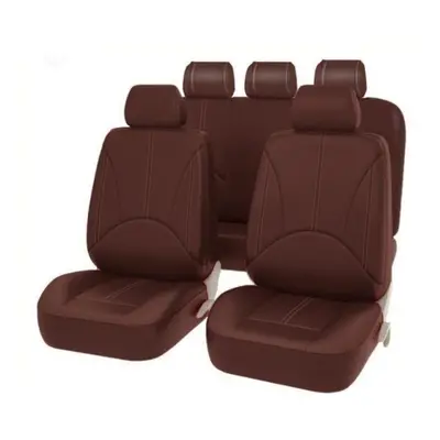 (coffee, seats) Pu Leather Universal Breathable Car Seat Cushion Cover Car Seat Waterproof Prote