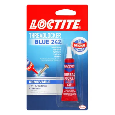 Loctite Heavy Duty Threadlocker, 0.2 oz, Blue 242, Single