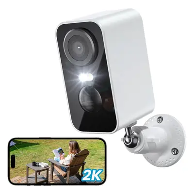 (Battery Camera) Rechargeable Battery CCTV Camera Systems, WiFi Home, Motion Detection, Siren Fl