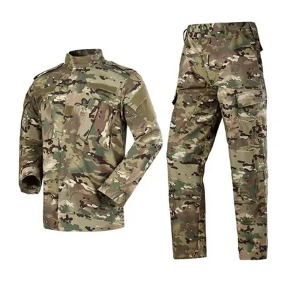 (as the picture, S) Military Combat Suit Outdoor Mountaineering Army Fan Long Sleeve Tactical Tr