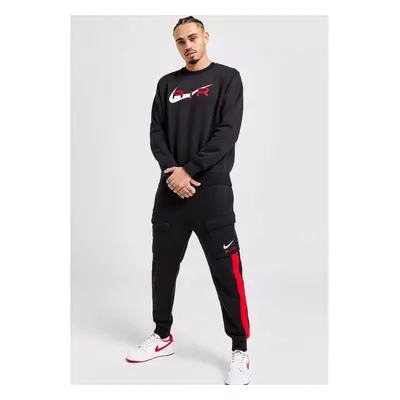 (XL) Men's Nike Swoosh Air Tracksuit Black/Red