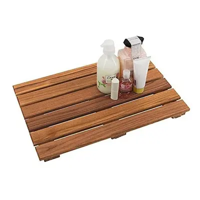 VaeFae Teak Shower Mat, Non-Slip Bath Mat, Luxury Spa Mat, Wooden Mat for Bathtub, 50.8 x cm