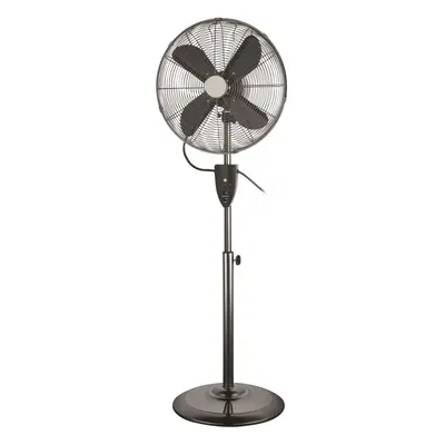 (Gun Metal) HYGRAD 16" Air Cooling Pedestal Fans With Remote Control In Chrome & Gun Metal