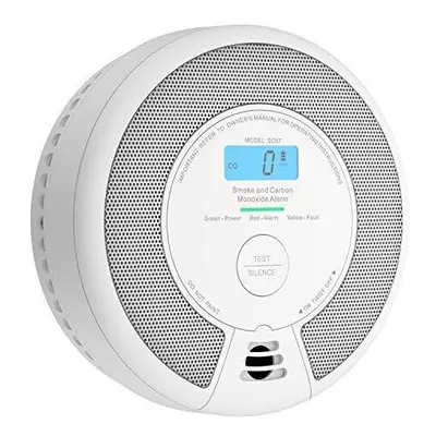 X-Sense 10-Year Battery Combination Smoke & Carbon Monoxide Alarm Detector with LCD Display, SC0