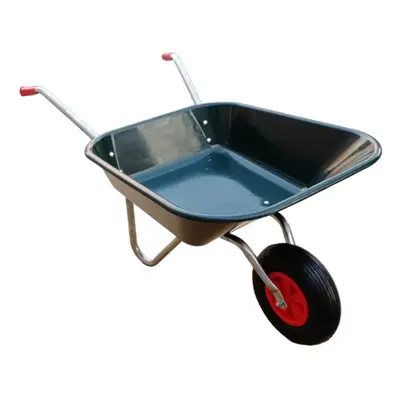 Wheelbarrow Garden Wheel Barrow Galvanised Heavy Duty Pneumatic Tyre