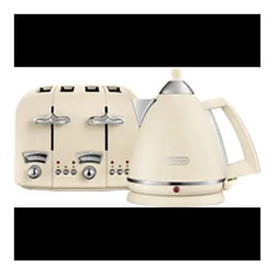 Delonghi Argento Flora Jug Kettle And Slice Toaster - Beige