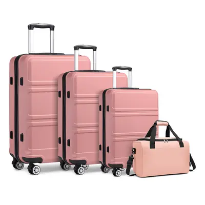 (Pink, 20+24+28''+travel bag) or Classic Hard Shell Suitcase With a Travel Bag