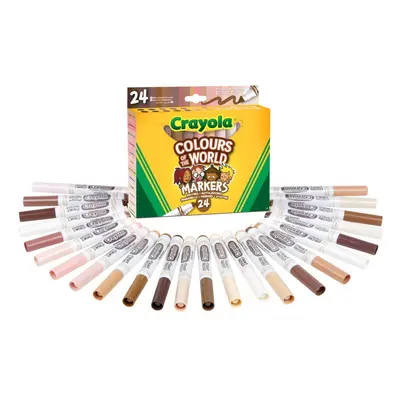 Colours of the World Washable Markers - Assorted Colours (Pack of 24) | Colours That Represent S