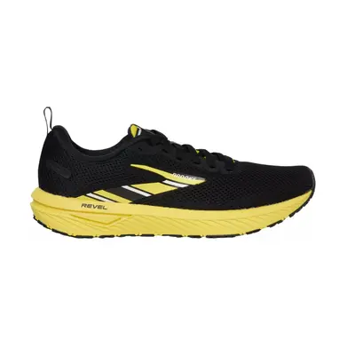 Brooks Womens Revel Neutral Running Shoe - Black/Yellow/White - 7.5 Medium