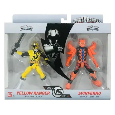 Bandai Pwr Rangers Legacy Collection Yellow & Spinferno