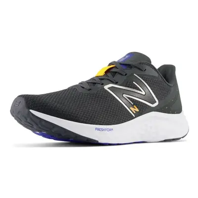 New Balance Men's Fresh Foam Arishi V4 Running Shoe Blacktop/Hot Marigold 9.5