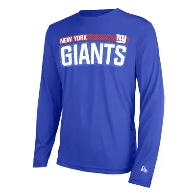 New Era mens NFL Measured Dri-Tek Long Sleeve Pro Football Tagless T-Shirt New York Giants Royal