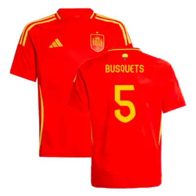 (SB) Spain Home Shirt (Kids) (Busquets 5)