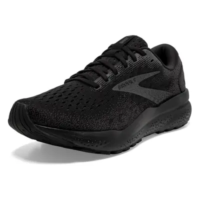 Brooks Womens Ghost Neutral Running Shoe - Black/Black/Ebony - Wide