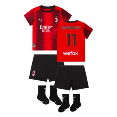 (12-18 Months) AC Milan Home Baby Kit (Ibrahimovic 11)