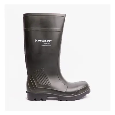 (UK 6) Dunlop PUROFORT PROFESSIONAL Unisex Safety Wellington Boots Green