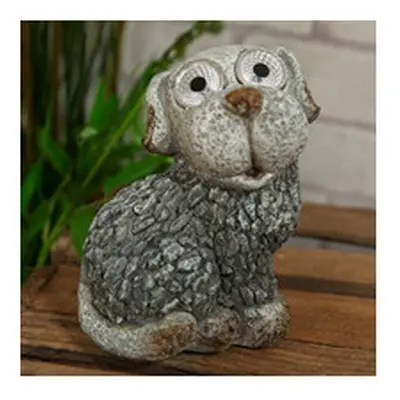 Solar Powered Animal - Garden Ornament/Figure - Polystone Mosaic - DOG