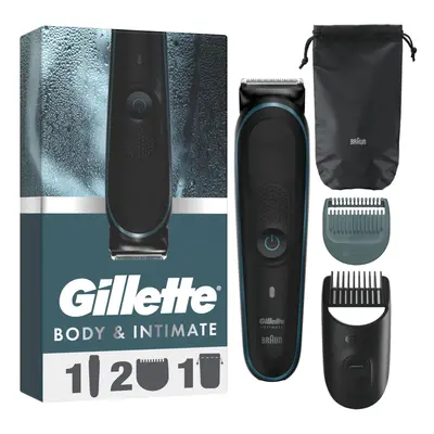 Body and Intimate Men's Body and Intimate Trimmer i5, SkinFirst Pubic Hair Trimmer for Men, Wate