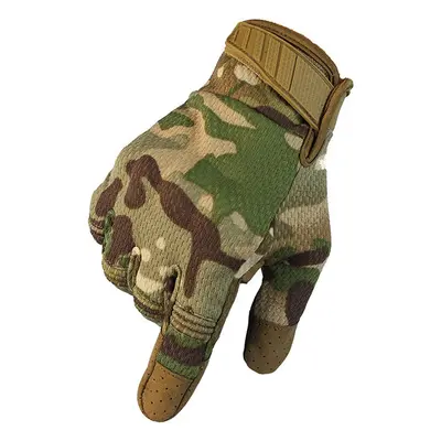 (woodland, XL) Hiking Fishing Gloves Full Finger Shooting Tactical Hunting Climbing Cs Gloves Du