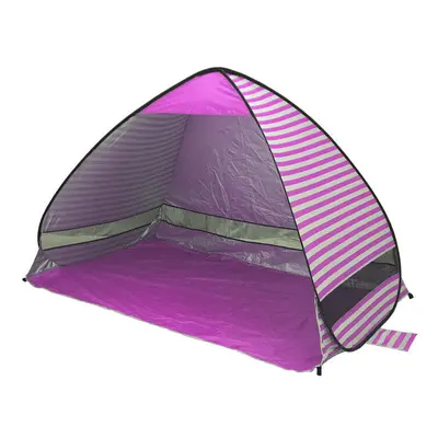 (Pink 2) Outdoor PopUp Tent Ultralight Beach Tents Shelter UV-Protective Automatic Tent Shade