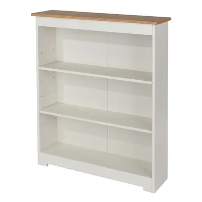 Core Colorado White & Oak Low Wide Bookcase