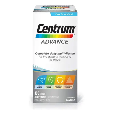 Centrum Advance Multivitamin & Mineral Tablets, Essential Nutrients Including Vitamin D, Complet