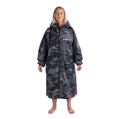 Dryrobe Advance Long Sleeve - Black Camo/Pink - Medium