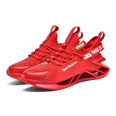 (red, 43) Tuinanle Breathable Running Shoes Light Men&apos;s Sports Shoes Large Size Sneakers Jo