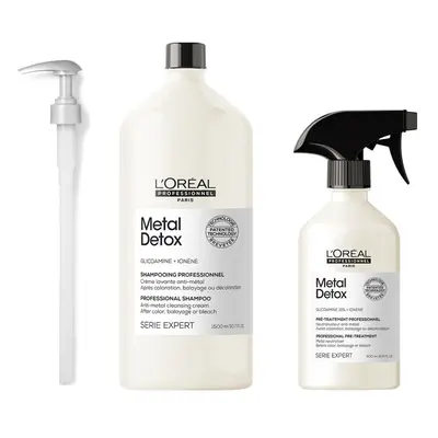 L'Oreal Serie Expert Metal Detox - Pump - Shampoo 1500ml - Spray 500ml