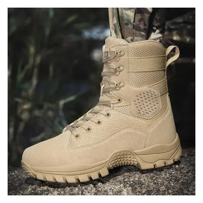 (sand, 44) Large Size Men&apos;s Boots Outdoor Training Shoes Hiking Boots