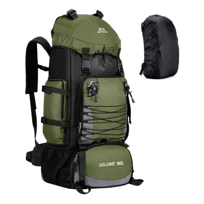 (army green) 90l Travel Camping Backpack Hiking Army Climbing Rucksack Trekking Climbing Mochila