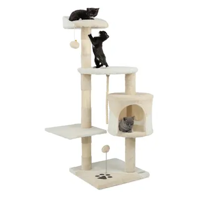 Comes with plush balls and play rope Height cm Cat tree comes with sisal rope and plush Cosy lyi