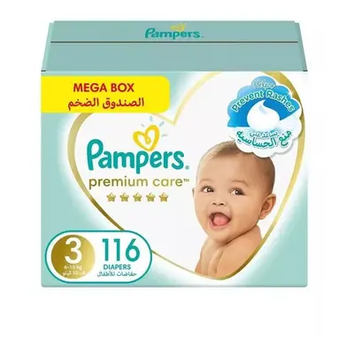 Pampers Premium Care Diaper Ultimate Skin Protection Size For Kg 116's