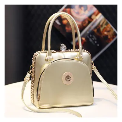 (gold) Bright Leather Handbag, Luxurious And Fashionable, Large Capacity Shoulder Bag Fashionabl