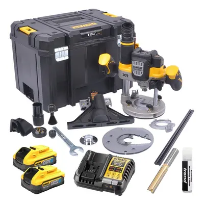 Dewalt DCW620H2 18v XR Plunge 1/2" 12mm Router Brushless + 2x 5Ah + Trend Cutter